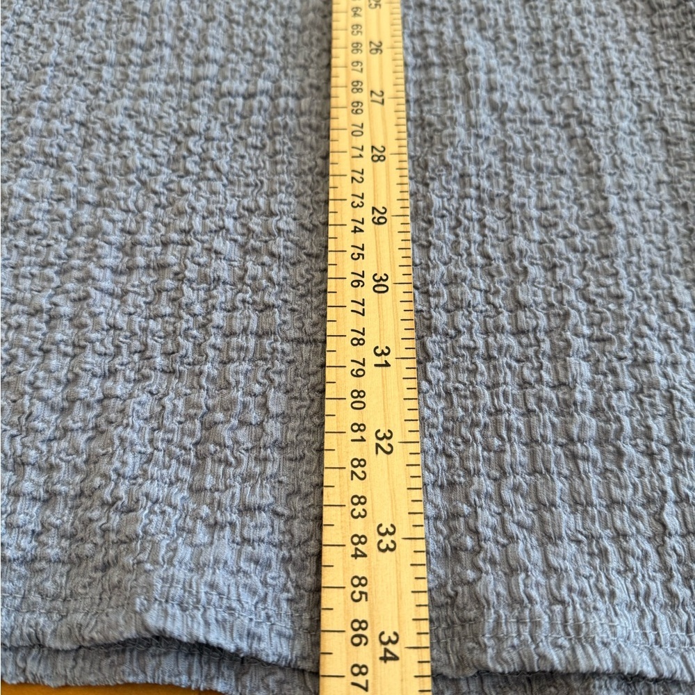 See You Monday textured tie Cami Maxi Skirt Set M NWOT Grey Blue Beachy Resort - Picture 16 of 16